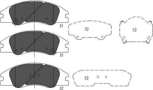 Kavo Parts KBP-4003 - Тормозные колодки, дисковые, комплект unicars.by