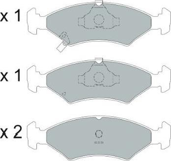 Kavo Parts KBP-4026 - Тормозные колодки, дисковые, комплект unicars.by