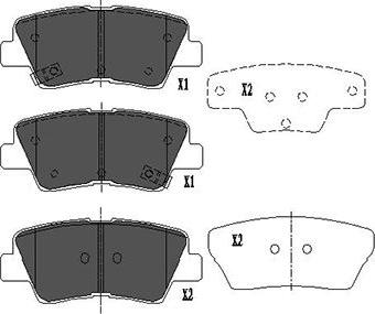 Kavo Parts KBP-4022 - Тормозные колодки, дисковые, комплект unicars.by