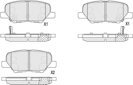 Kavo Parts KBP-5551 - Тормозные колодки, дисковые, комплект unicars.by