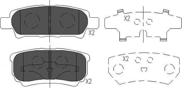 Kavo Parts KBP-5518 - Тормозные колодки, дисковые, комплект unicars.by