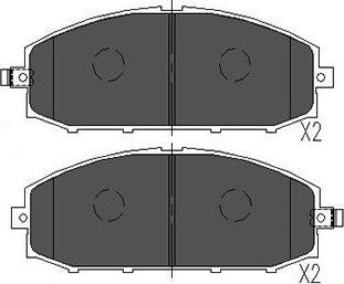 Kavo Parts KBP-6540 - Тормозные колодки, дисковые, комплект unicars.by