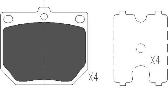 Kavo Parts KBP-6569 - Тормозные колодки, дисковые, комплект unicars.by