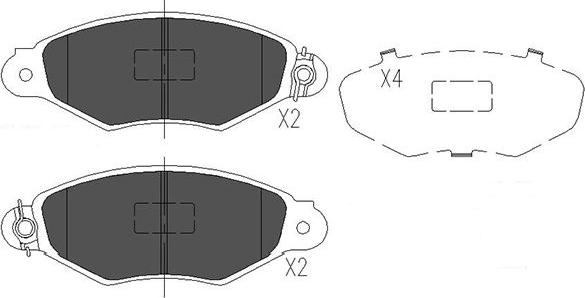 Kavo Parts KBP-6565 - Тормозные колодки, дисковые, комплект unicars.by