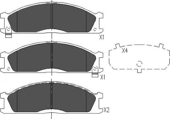 Kavo Parts KBP-6503 - Тормозные колодки, дисковые, комплект unicars.by