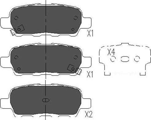 Kavo Parts KBP-6517 - Тормозные колодки, дисковые, комплект unicars.by