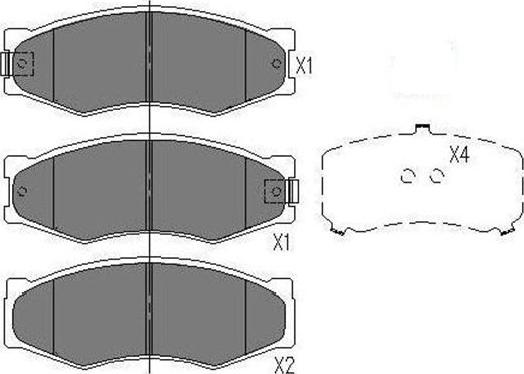 Kavo Parts KBP-6524 - Тормозные колодки, дисковые, комплект unicars.by