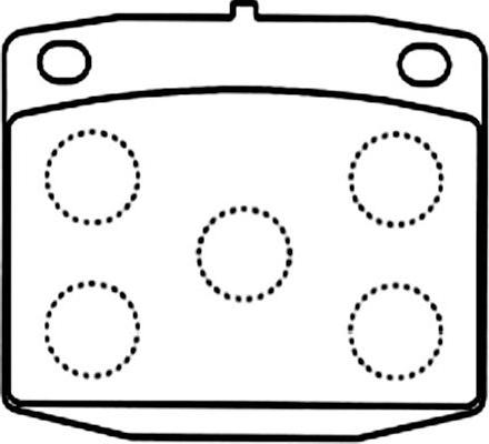 AUTO DELTA DP833 - Тормозные колодки, дисковые, комплект unicars.by