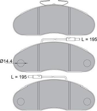 Kavo Parts KBP-6602 - Тормозные колодки, дисковые, комплект unicars.by