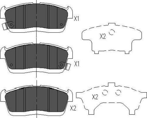 Kavo Parts KBP-1515 - Тормозные колодки, дисковые, комплект unicars.by