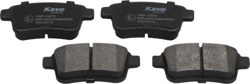 Kavo Parts KBP-10070 - Тормозные колодки, дисковые, комплект unicars.by