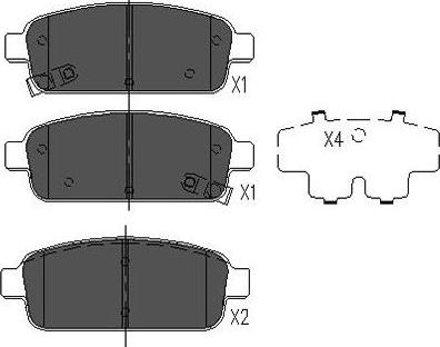 Kavo Parts KBP-1013 - Тормозные колодки, дисковые, комплект unicars.by