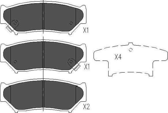 Kavo Parts KBP-8505 - Тормозные колодки, дисковые, комплект unicars.by