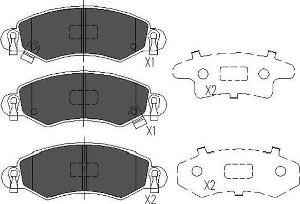 Kavo Parts KBP-8508 - Тормозные колодки, дисковые, комплект unicars.by