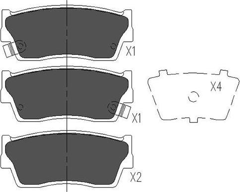 Kavo Parts KBP-8503 - Тормозные колодки, дисковые, комплект unicars.by