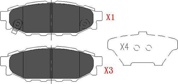 Kavo Parts KBP-8005 - Тормозные колодки, дисковые, комплект unicars.by