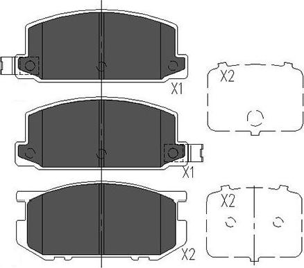 Kavo Parts KBP-8006 - Тормозные колодки, дисковые, комплект unicars.by