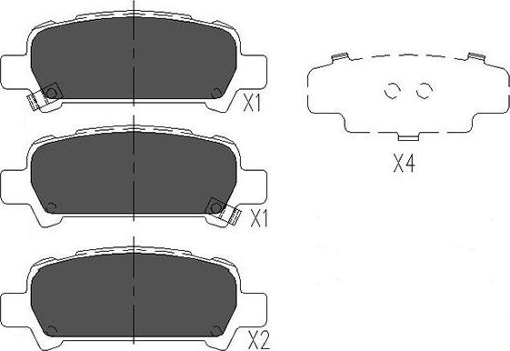 Kavo Parts KBP-8002 - Тормозные колодки, дисковые, комплект unicars.by