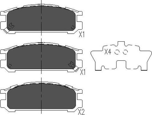 Kavo Parts KBP-8016 - Тормозные колодки, дисковые, комплект unicars.by