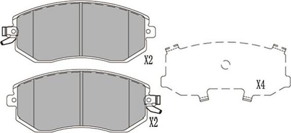 Kavo Parts KBP-8025 - Тормозные колодки, дисковые, комплект unicars.by