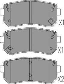 Kavo Parts KBP-3054 - Тормозные колодки, дисковые, комплект unicars.by