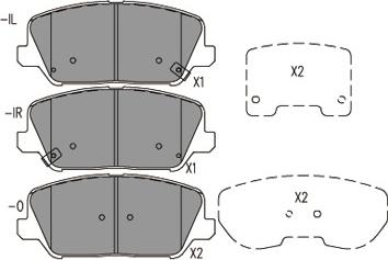 Kavo Parts KBP-3060 - Тормозные колодки, дисковые, комплект unicars.by