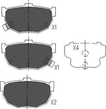 Kavo Parts KBP-3007 - Тормозные колодки, дисковые, комплект unicars.by