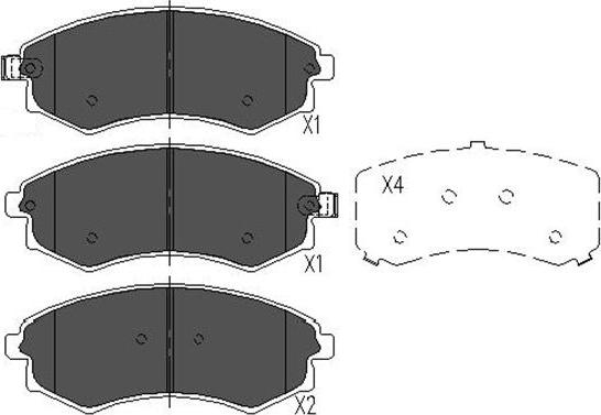 Kavo Parts KBP-3029 - Тормозные колодки, дисковые, комплект unicars.by