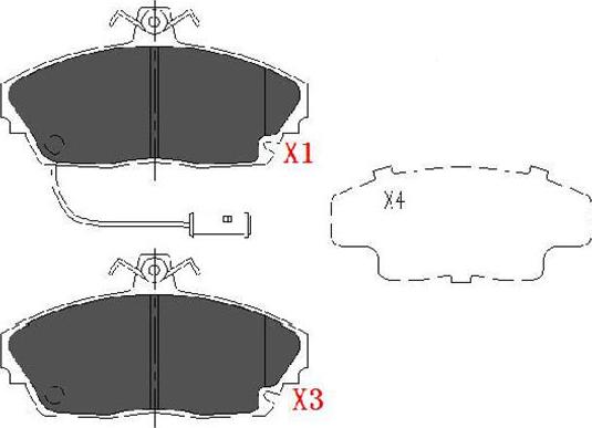 Kavo Parts KBP-2019 - Тормозные колодки, дисковые, комплект unicars.by