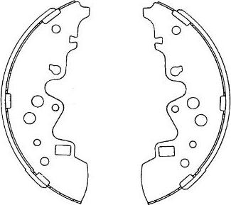 Kavo Parts KBS-5414 - Комплект тормозных колодок, барабанные unicars.by