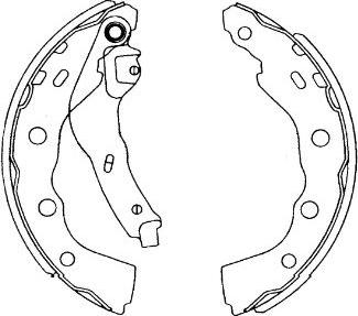 Kavo Parts KBS-6415 - Комплект тормозных колодок, барабанные unicars.by