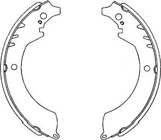 Kavo Parts KBS-1904 - Комплект тормозных колодок, барабанные unicars.by