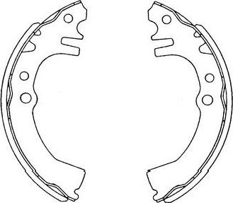 Kavo Parts KBS-1901 - Комплект тормозных колодок, барабанные unicars.by