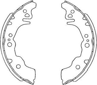 Kavo Parts KBS-1903 - Комплект тормозных колодок, барабанные unicars.by