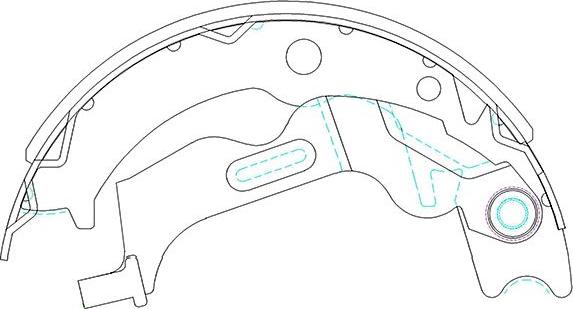 Kavo Parts KBS-1405 - Комплект тормозных колодок, барабанные unicars.by