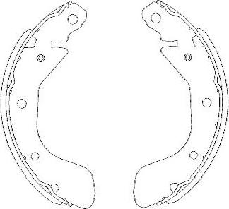 Kavo Parts KBS-1401 - Комплект тормозных колодок, барабанные unicars.by