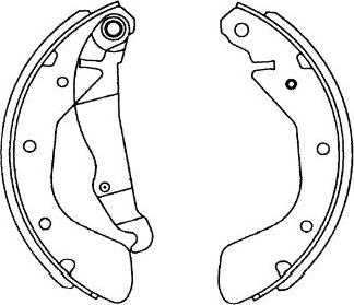 Kavo Parts KBS-1408 - Комплект тормозных колодок, барабанные unicars.by