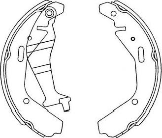 Kavo Parts KBS-8904 - Комплект тормозных колодок, барабанные unicars.by