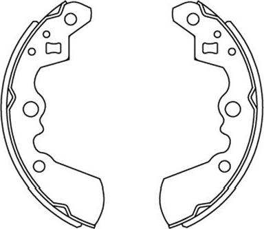 Kavo Parts KBS-8906 - Комплект тормозных колодок, барабанные unicars.by