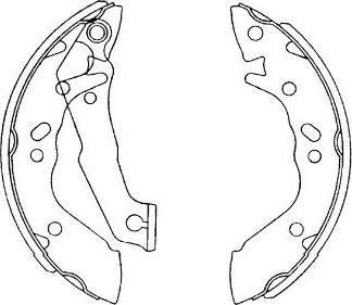 Kavo Parts KBS-3411 - Комплект тормозных колодок, барабанные unicars.by