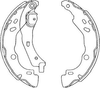 Kavo Parts KBS-7407 - Комплект тормозных колодок, барабанные unicars.by