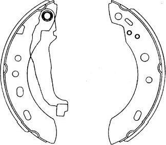 Kavo Parts KBS-7427 - Комплект тормозных колодок, барабанные unicars.by