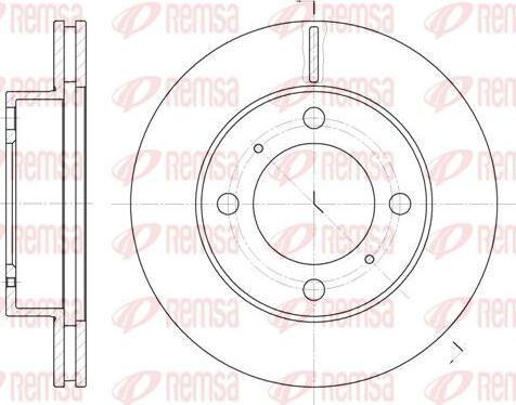 Kawe 6539 10 - Тормозной диск unicars.by