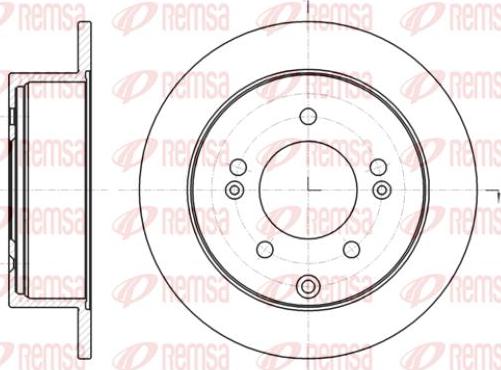 Kawe 61401 00 - Тормозной диск unicars.by