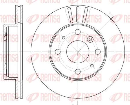 Kawe 61095 10 - Тормозной диск unicars.by