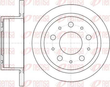 Kawe 61057 00 - Тормозной диск unicars.by