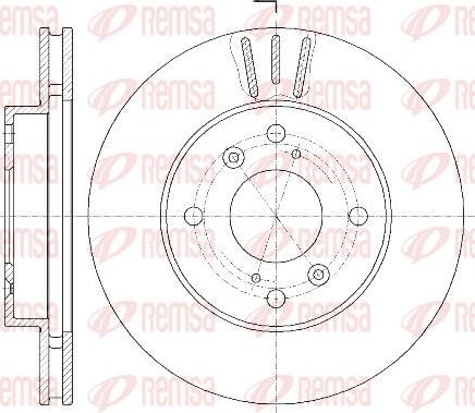 Kawe 6183510 - Тормозной диск unicars.by