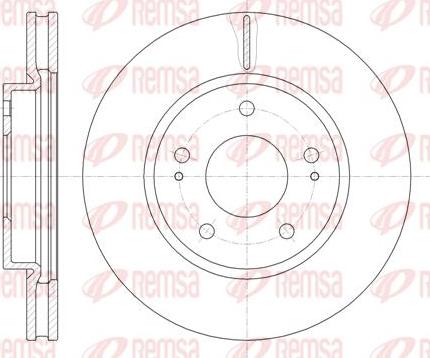 Kawe 61229 10 - Тормозной диск unicars.by