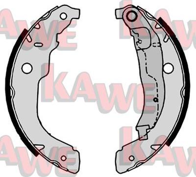 Kawe 09220 - Комплект тормозных колодок, барабанные unicars.by