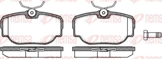 Kawe 0577 00 - Тормозные колодки, дисковые, комплект unicars.by